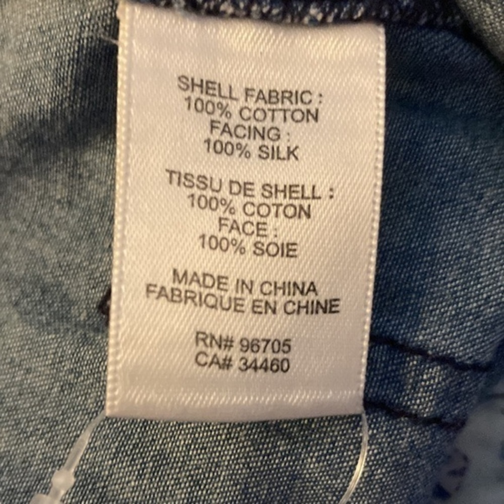 Rebecca Taylor Blue Chambbray Belted Tapered Leg Pants NWT size 2 - Picture 11 of 14